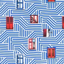 BLUE, OPTICAL STRIPES