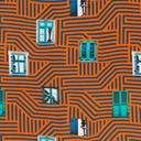 ORANGE, OPTICAL STRIPES