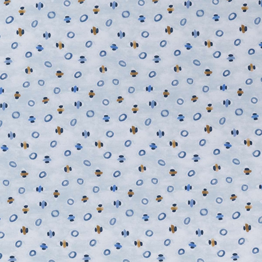 LIGHT BLUE, ETHNIC DESIGN