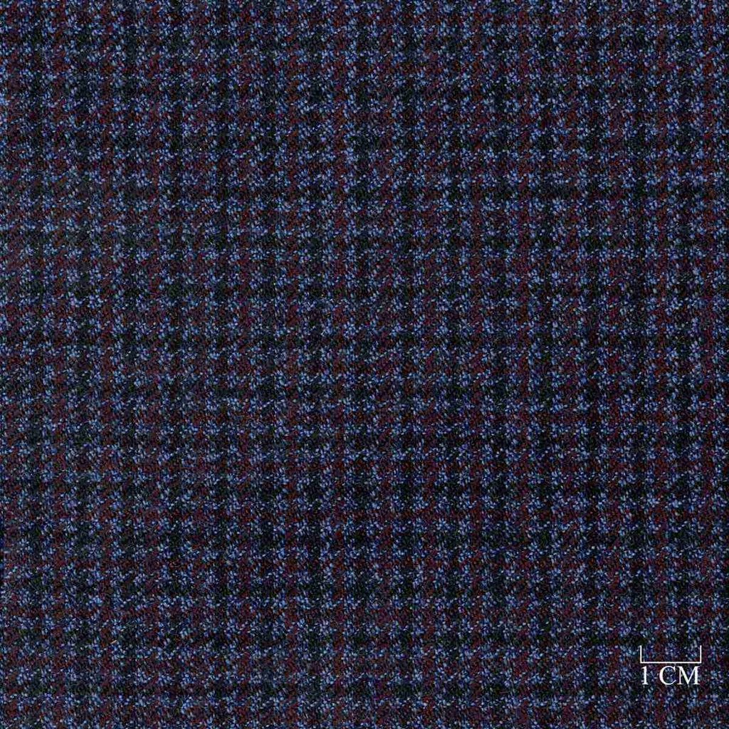 BLUE, RED HOUNDSTOOTH