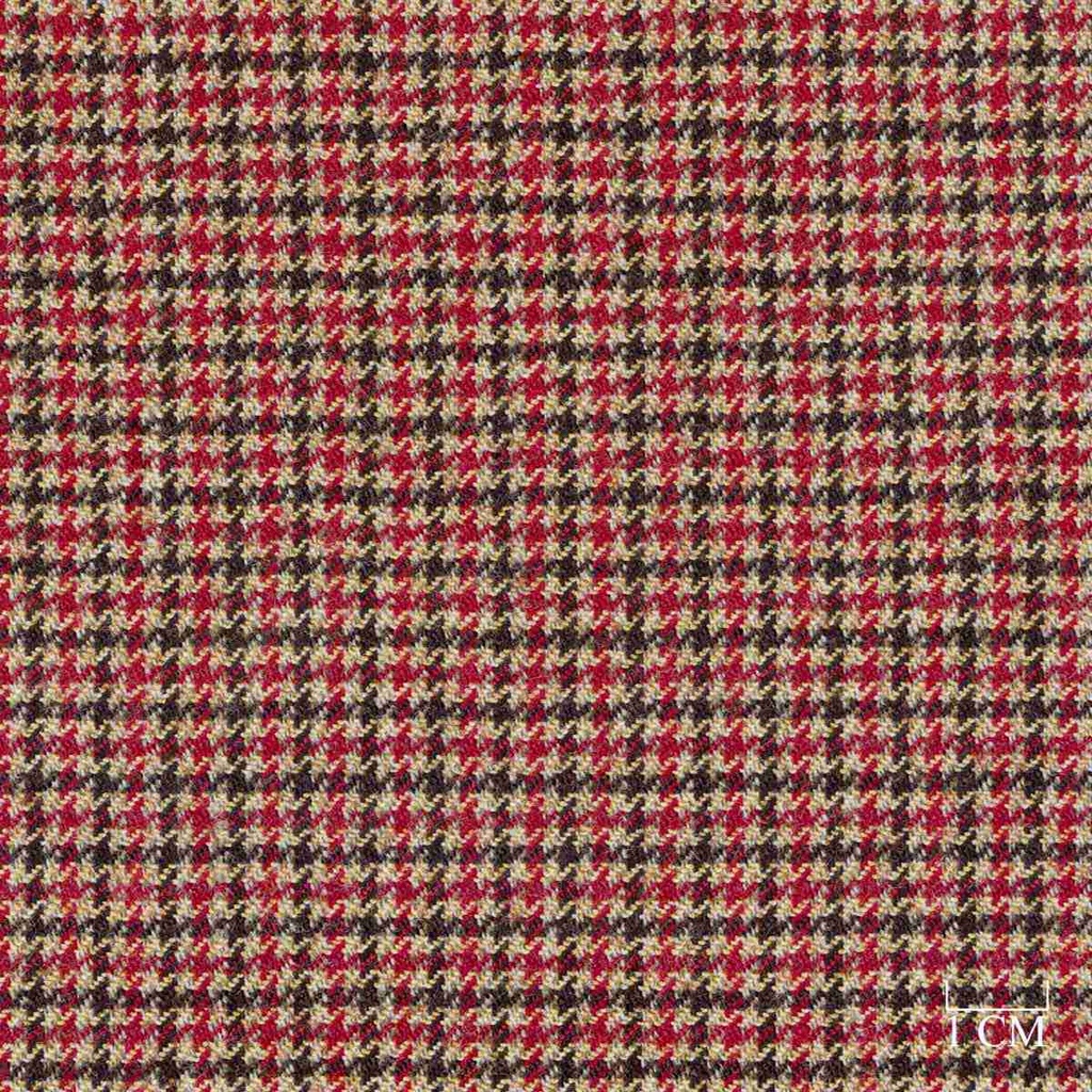 RED, BROWN HOUNDSTOOTH