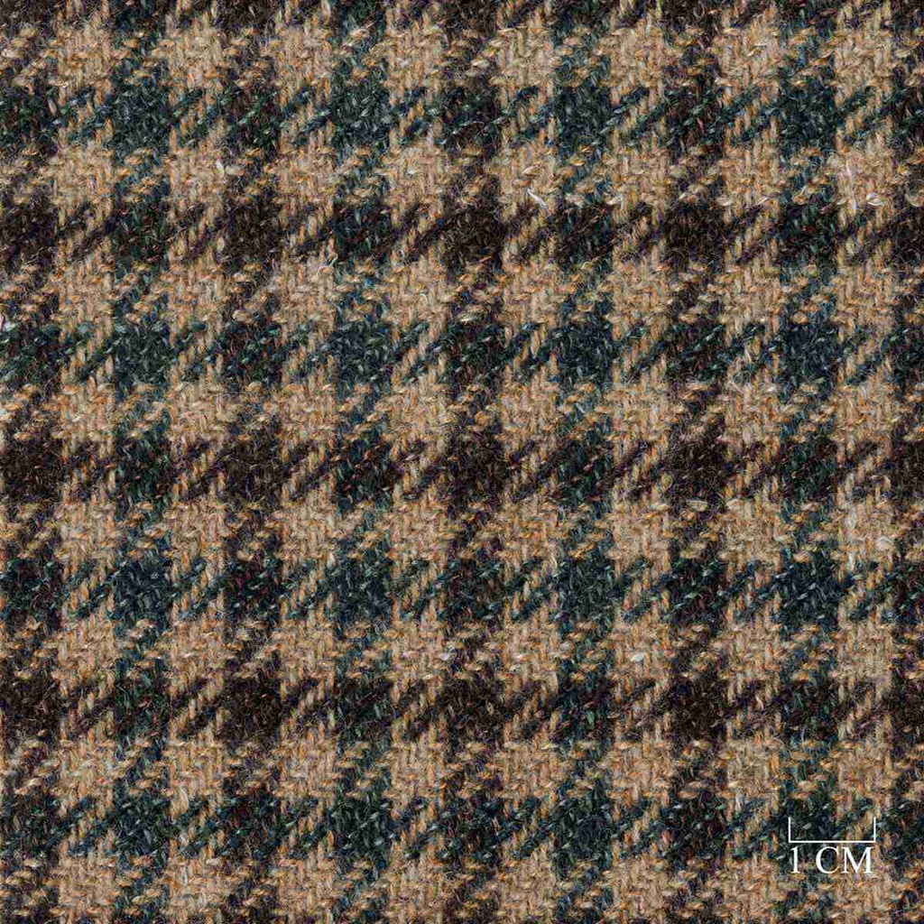 BRWON, GREEN HOUNDSTOOTH
