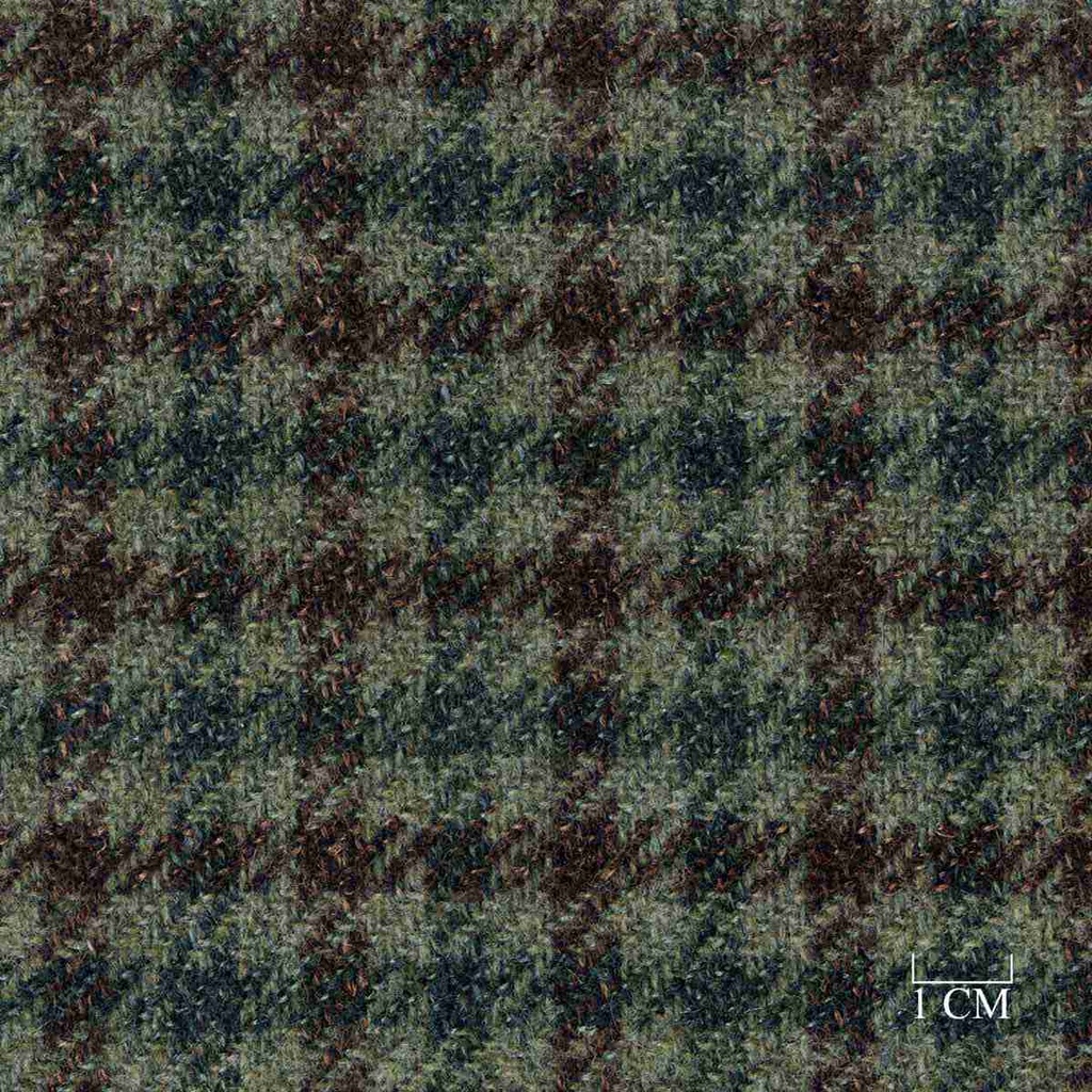 GREEN, BROWN HOUNDSTOOTH