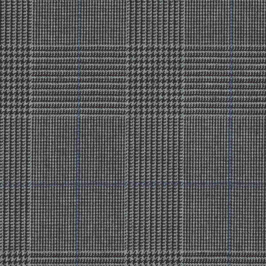 GREY, BLUE CHECKS
