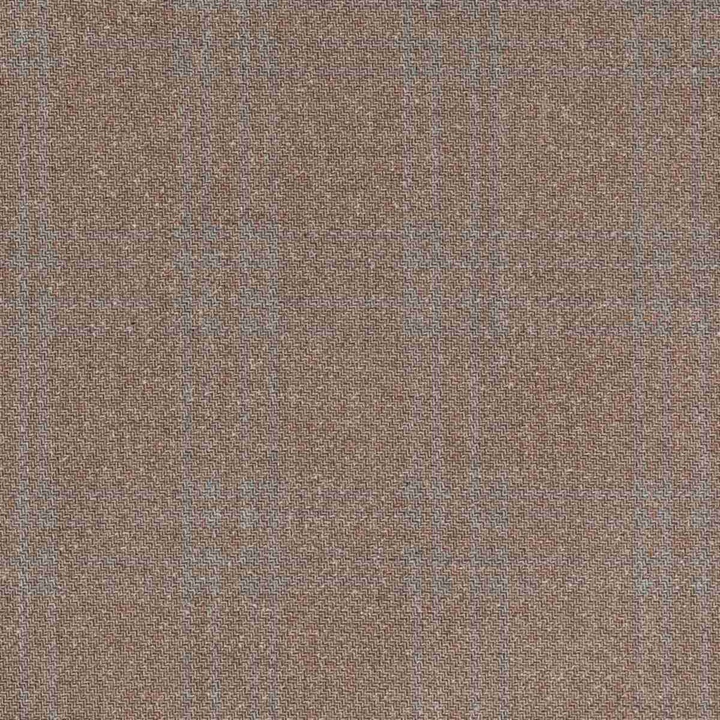 BROWN,BLUE CHECKS