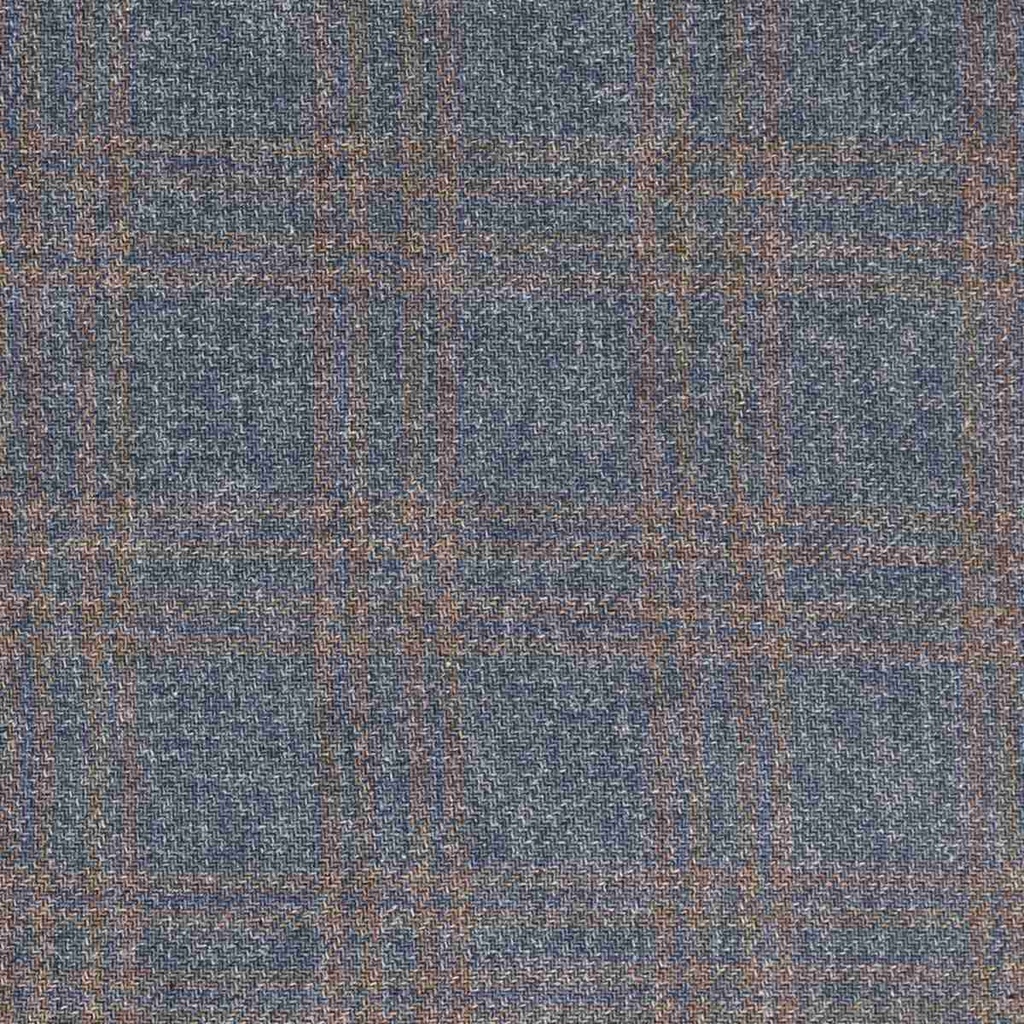 BLUE,BROWN CHECKS