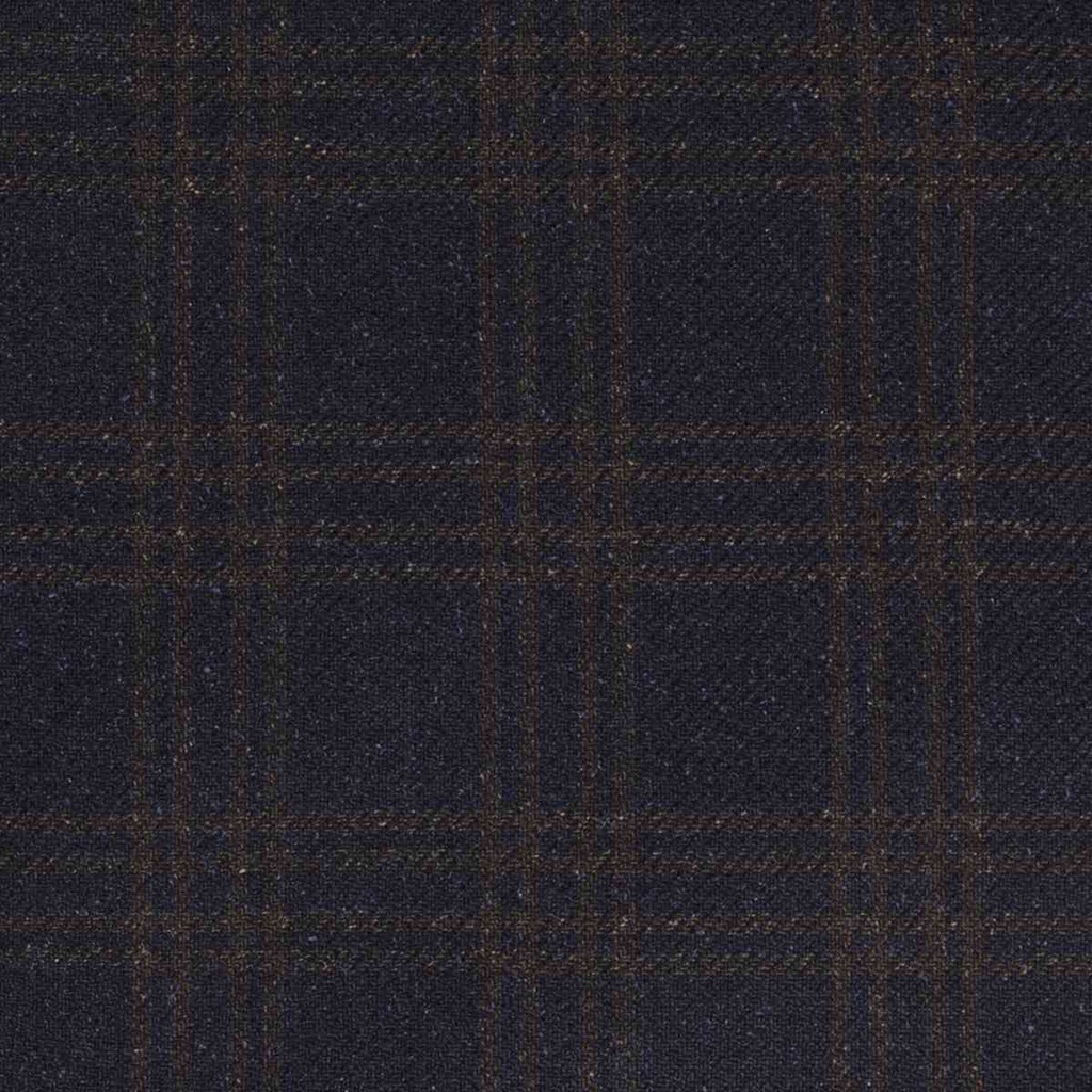 DARK BLUE,BROWN CHECKS