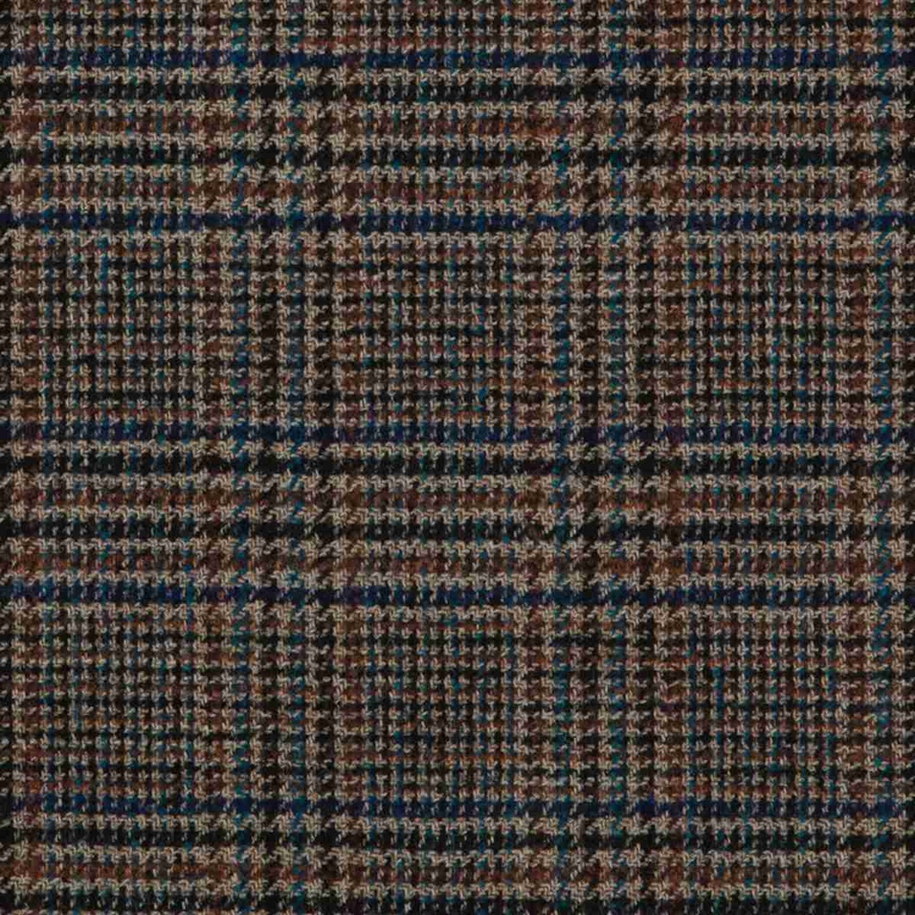 BROWN,BLUE CHECKS
