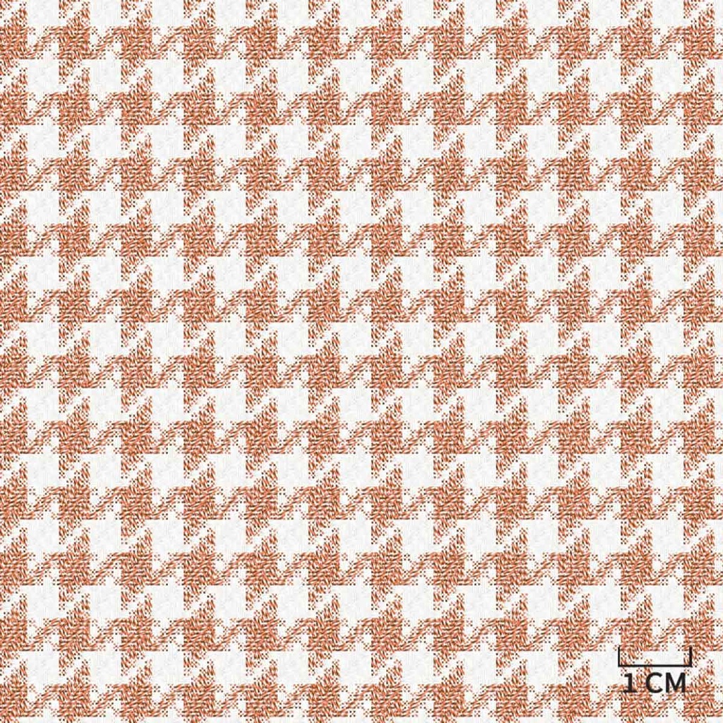 RED ORANGE,HOUNDSTOOTH