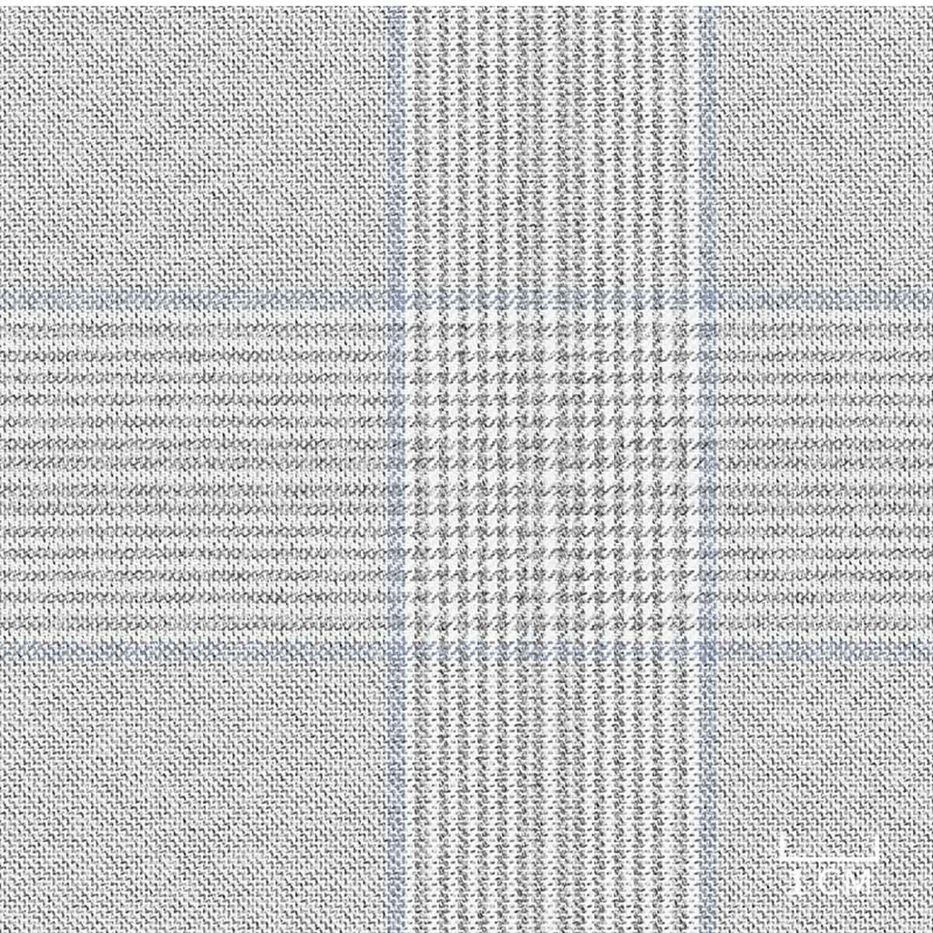 LIGHT GREY,BLUE CHECKS