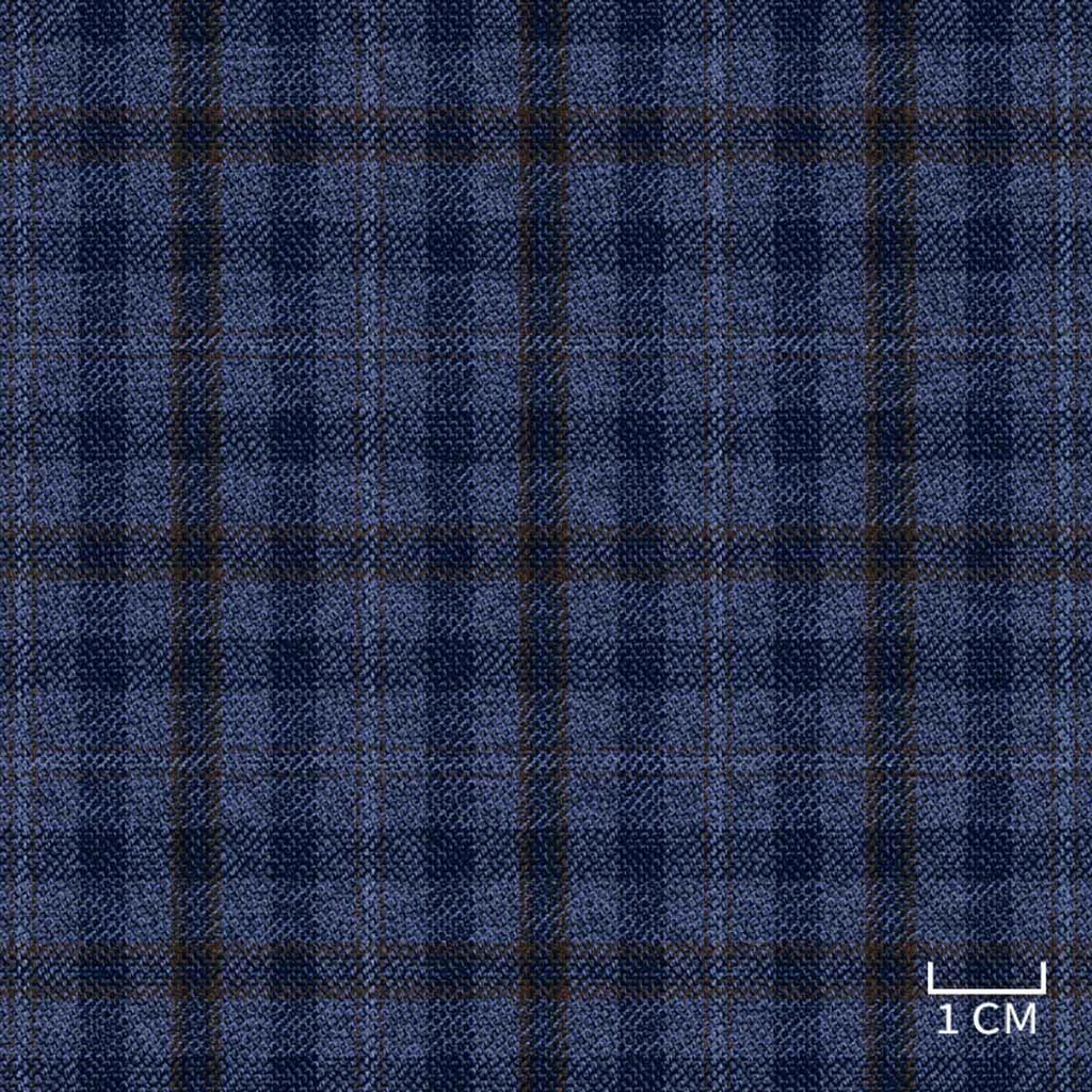 BLUE,BROWN CHECKS