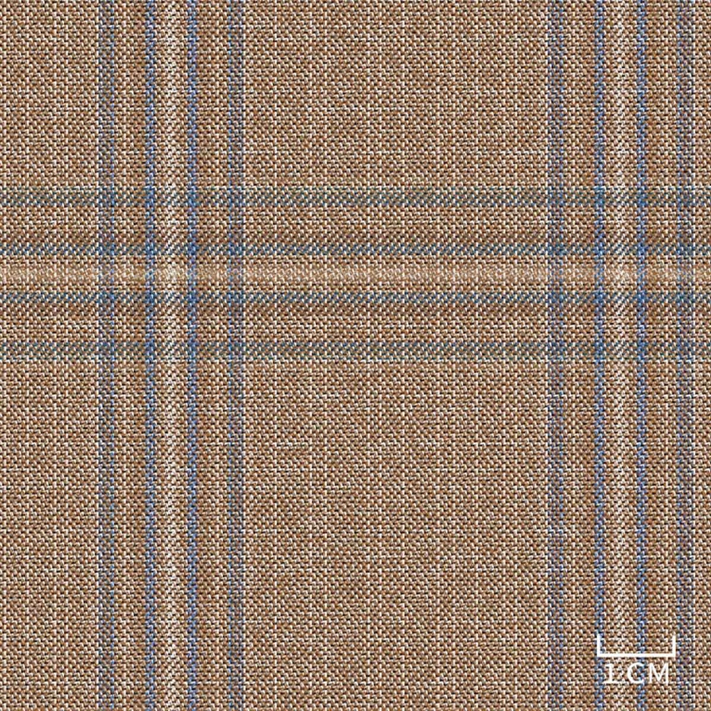 BROWN,BLUE CHECKS