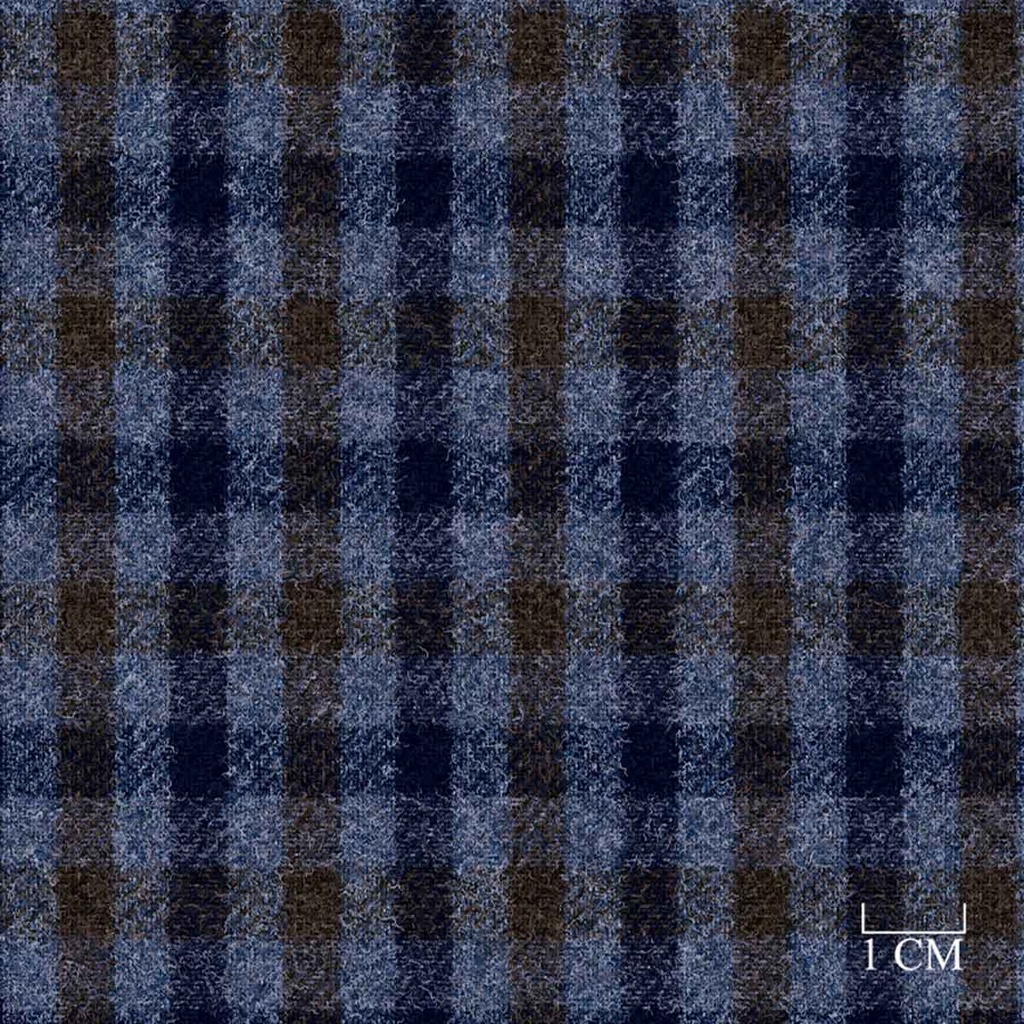 BLUE,BROWN CHECKS