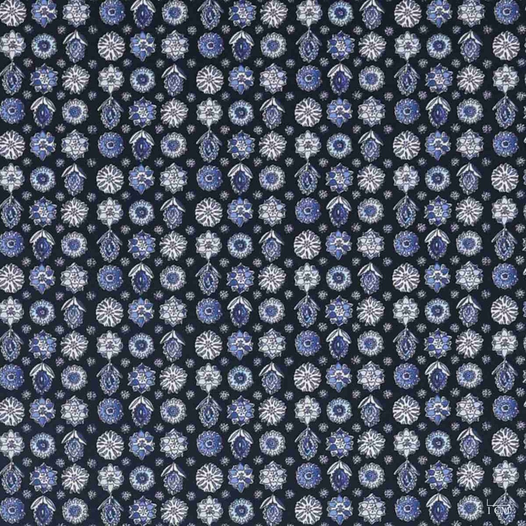 DARK BLUE, FLOWERS