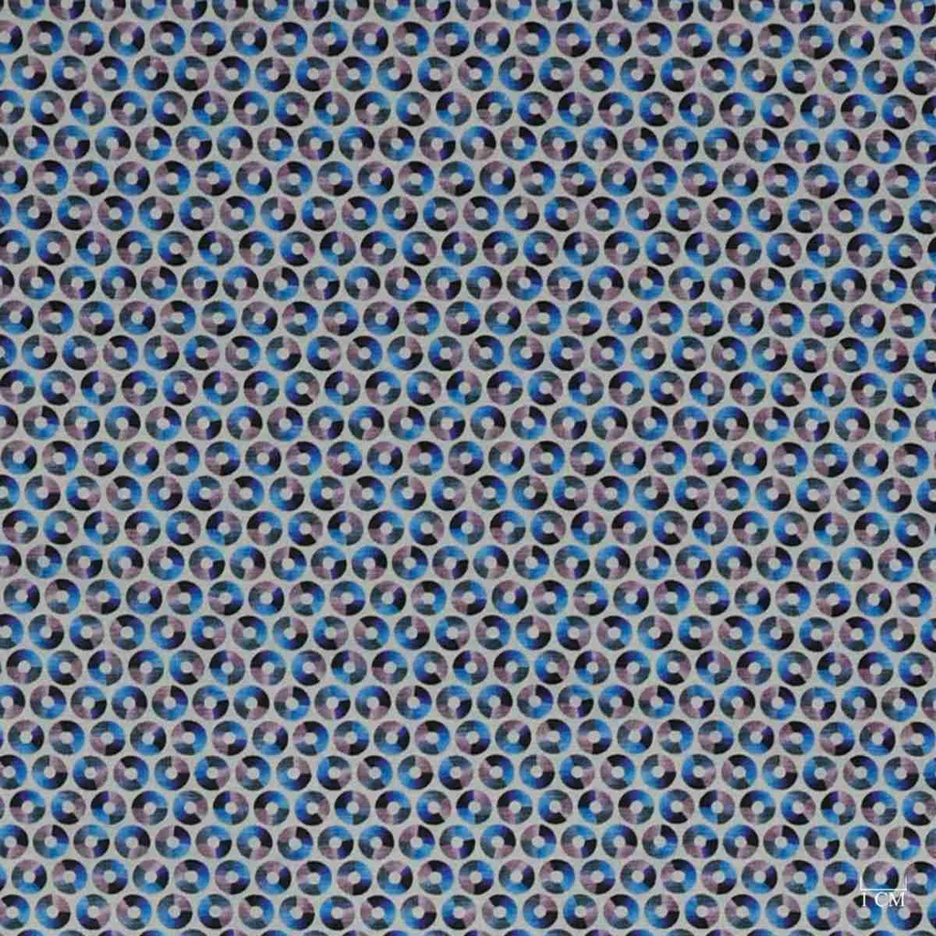 BLUE, CIRCLE PATTERN