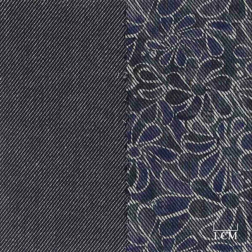 BLUE, FLOWERS DESIGN (DOUBLE-FACED)