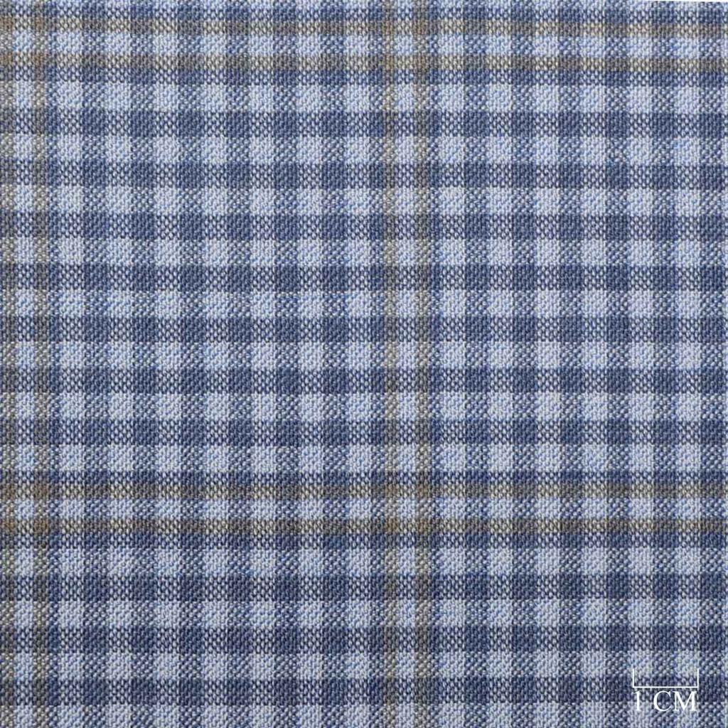 BLUE,KHAKI CHECKS