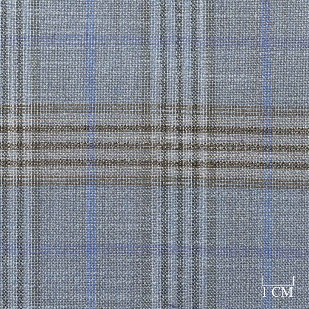 BLUE,BROWN CHECKS