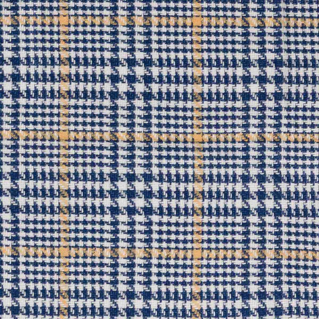WHITE, BLUE & YELLOW CHECKS