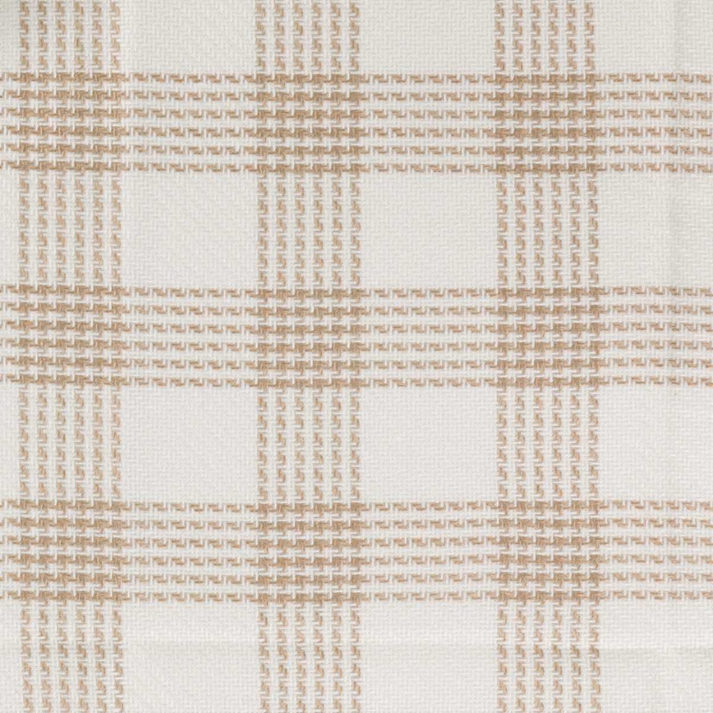 CREAM, BROWN CHECKS