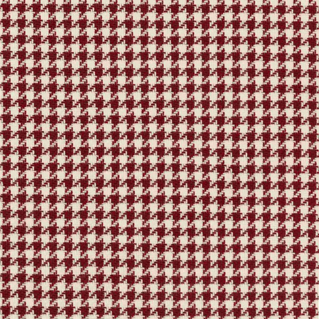 RED, WHITE HOUNDSTOOTH
