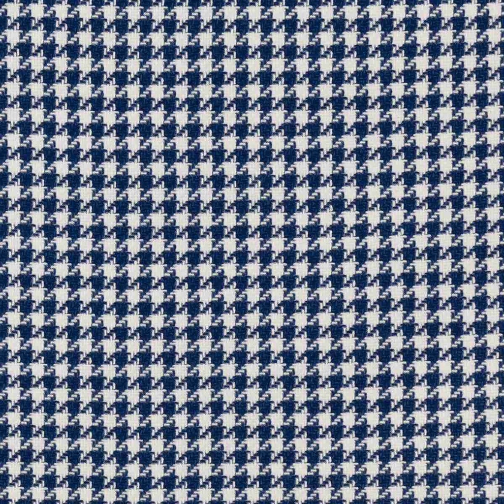BLUE, WHITE HOUNDSTOOTH