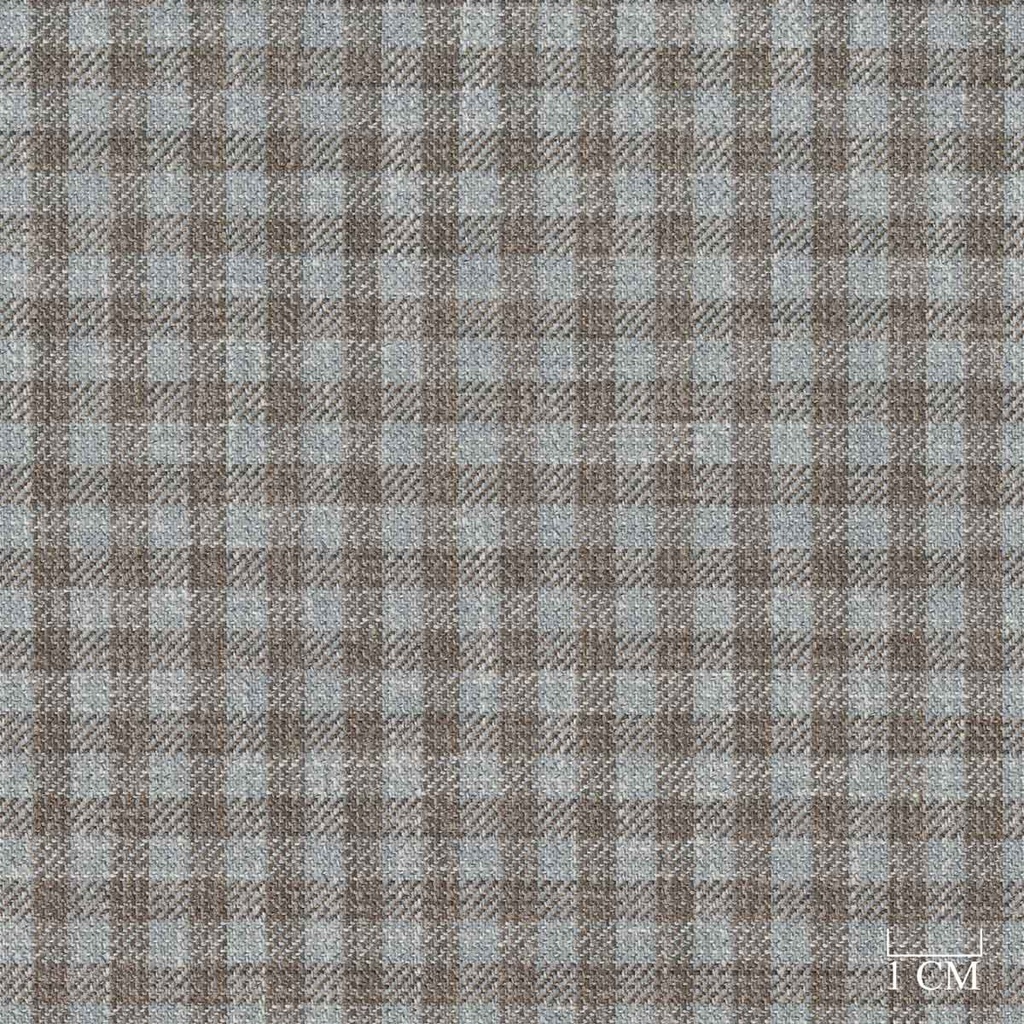 BROWN, GREY CHECKS