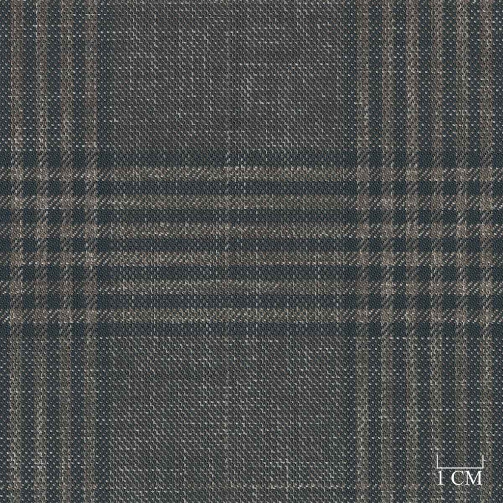 DARK BROWN, BLACK CHECKS