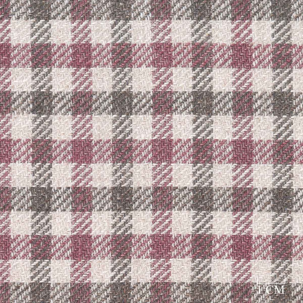 BROWN, BURGUNDY CHECKS