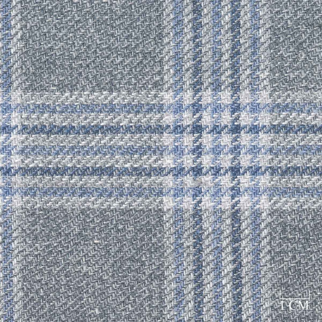 GREY, BLUE CHECKS