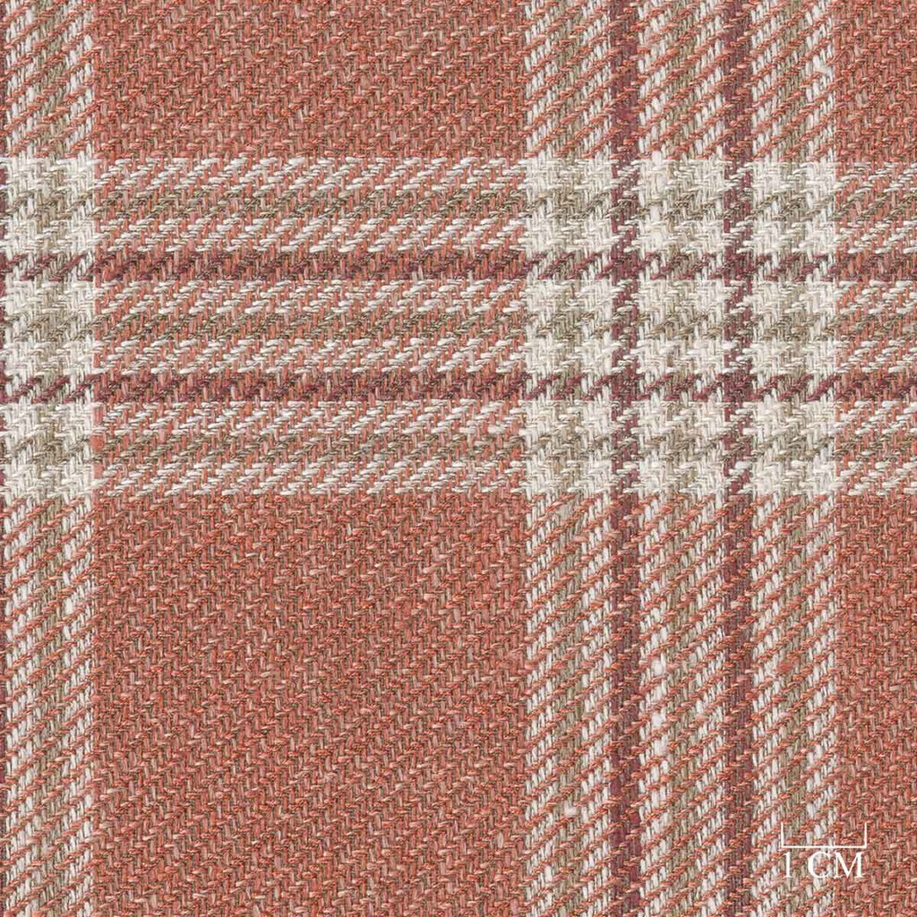 ORANGE, BURGUNDY CHECKS