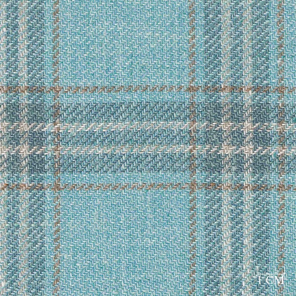 BLUE, BROWN CHECKS