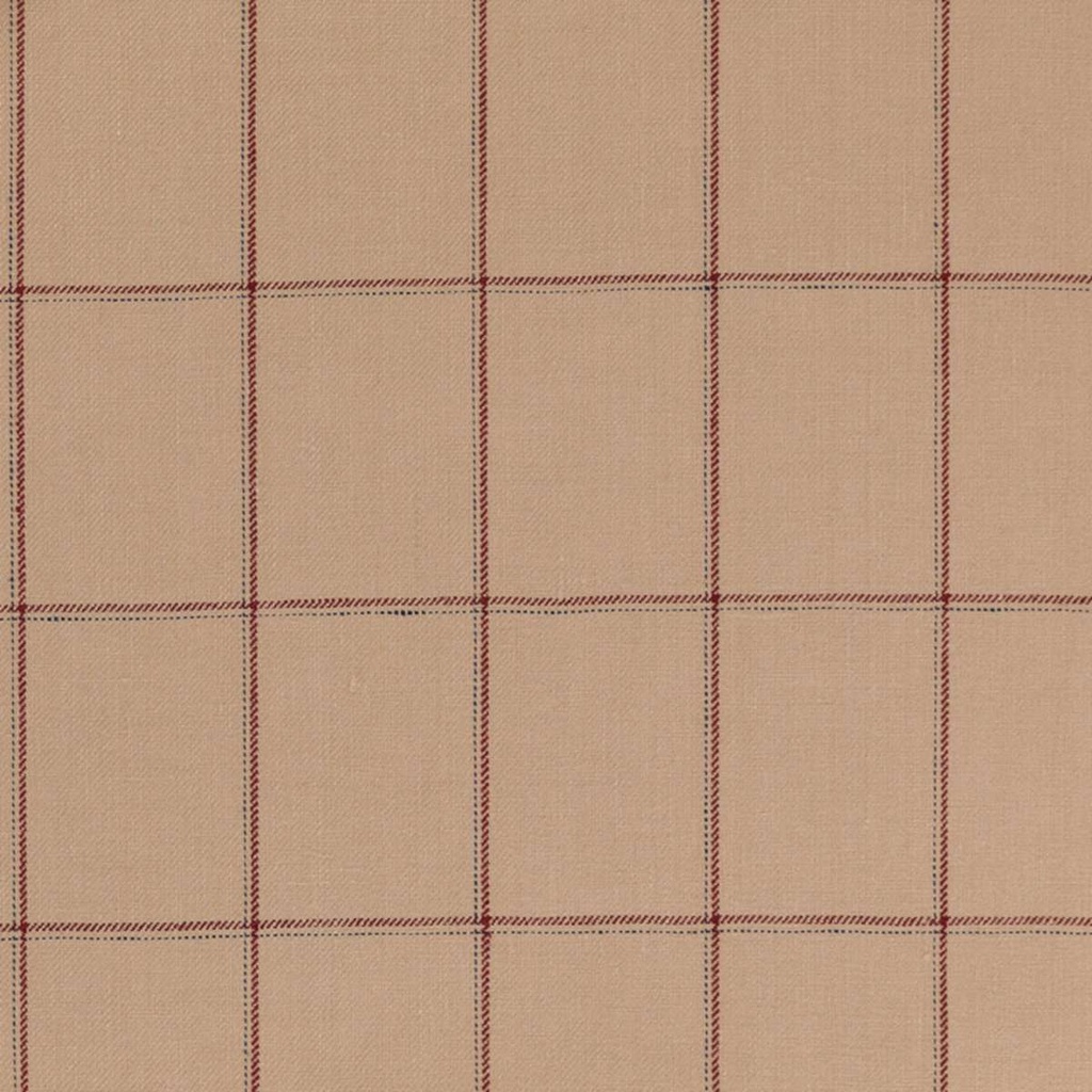 TAN, RED CHECKS