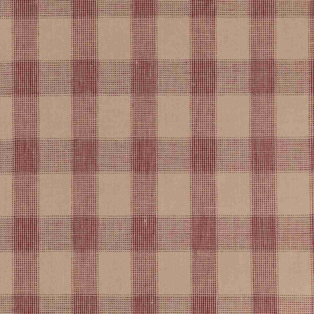 TAN, RED CHECKS
