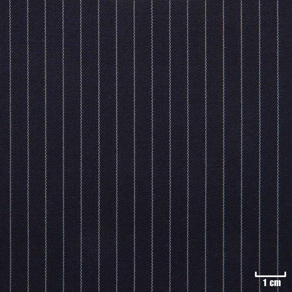 BLUE, NARROW OFF WHITE STRIPES