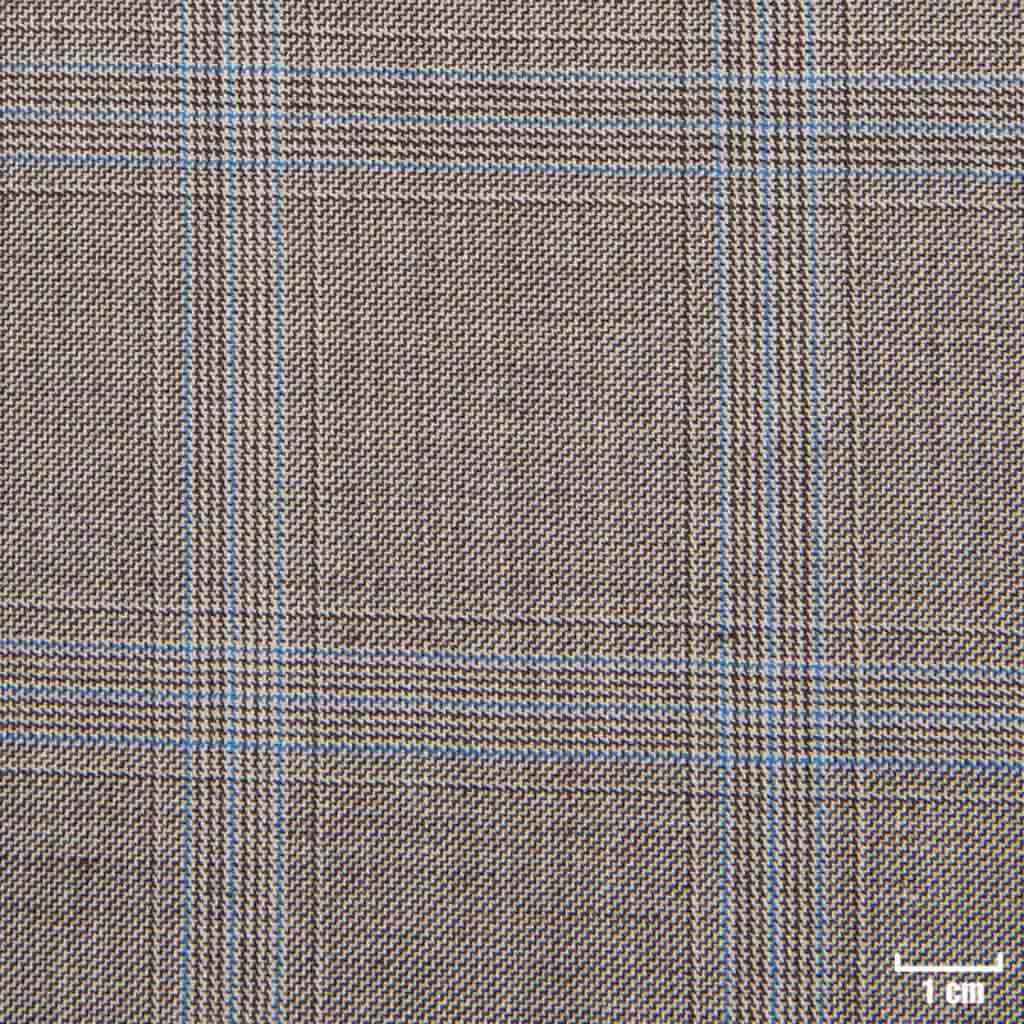 BROWN, TRIPLE BLUE CHECKS