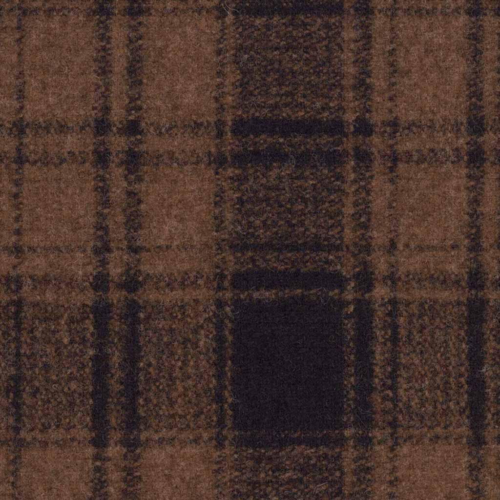 BROWN, BLUE CHECKS