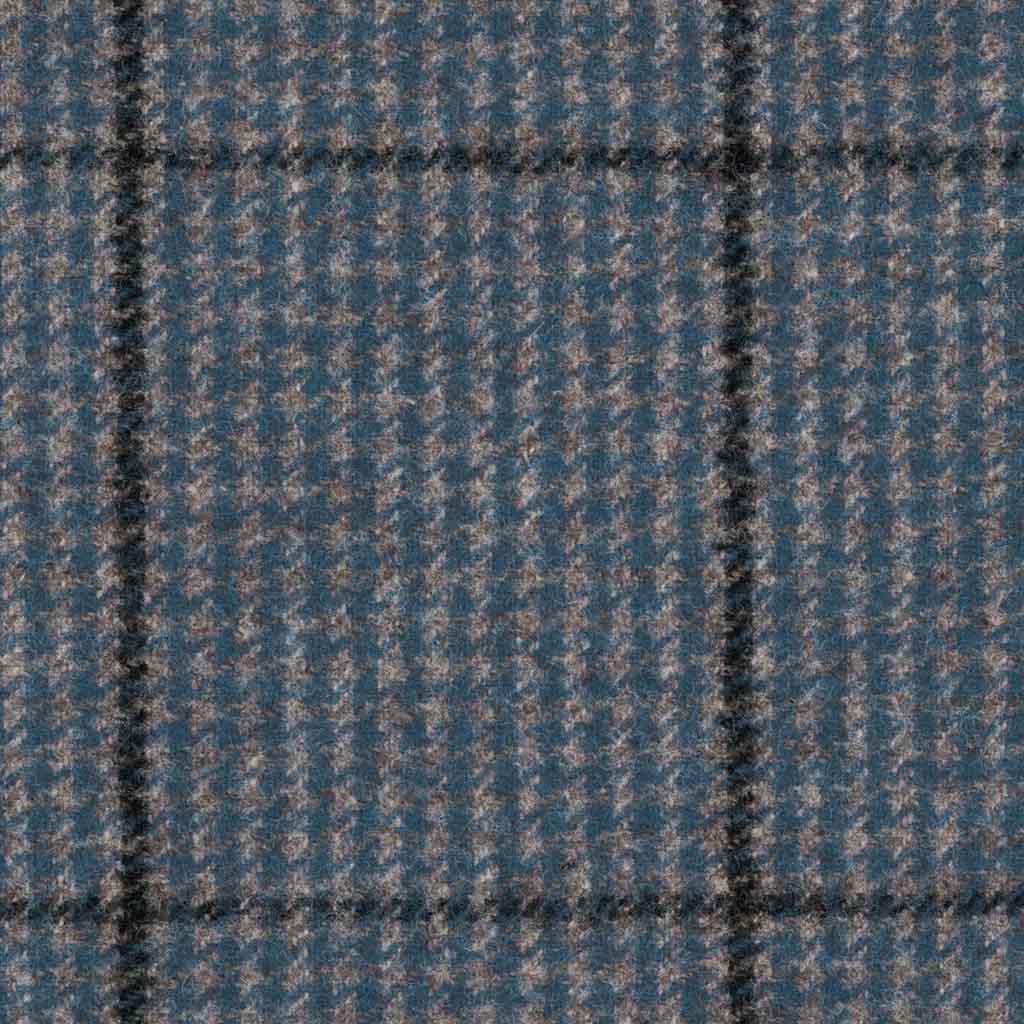 BLUE, BLACK CHECKS