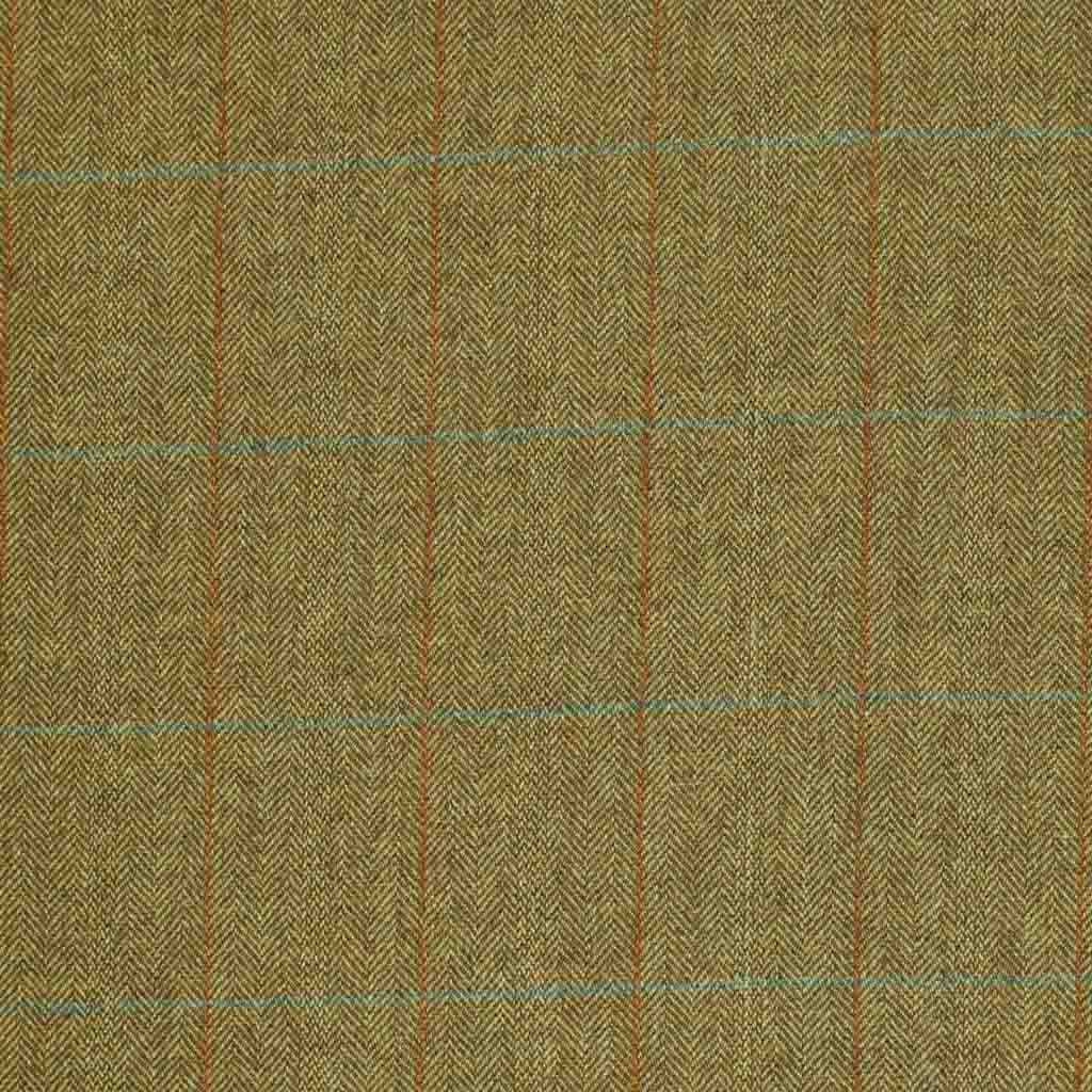 BROWN, BLUE/ORANGE CHECKS (ST# 19061)