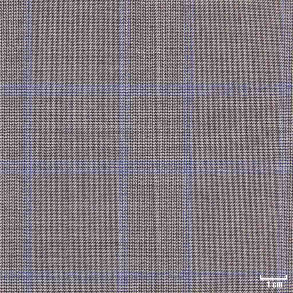 LIGHT BROWN, BLUE CHECKS