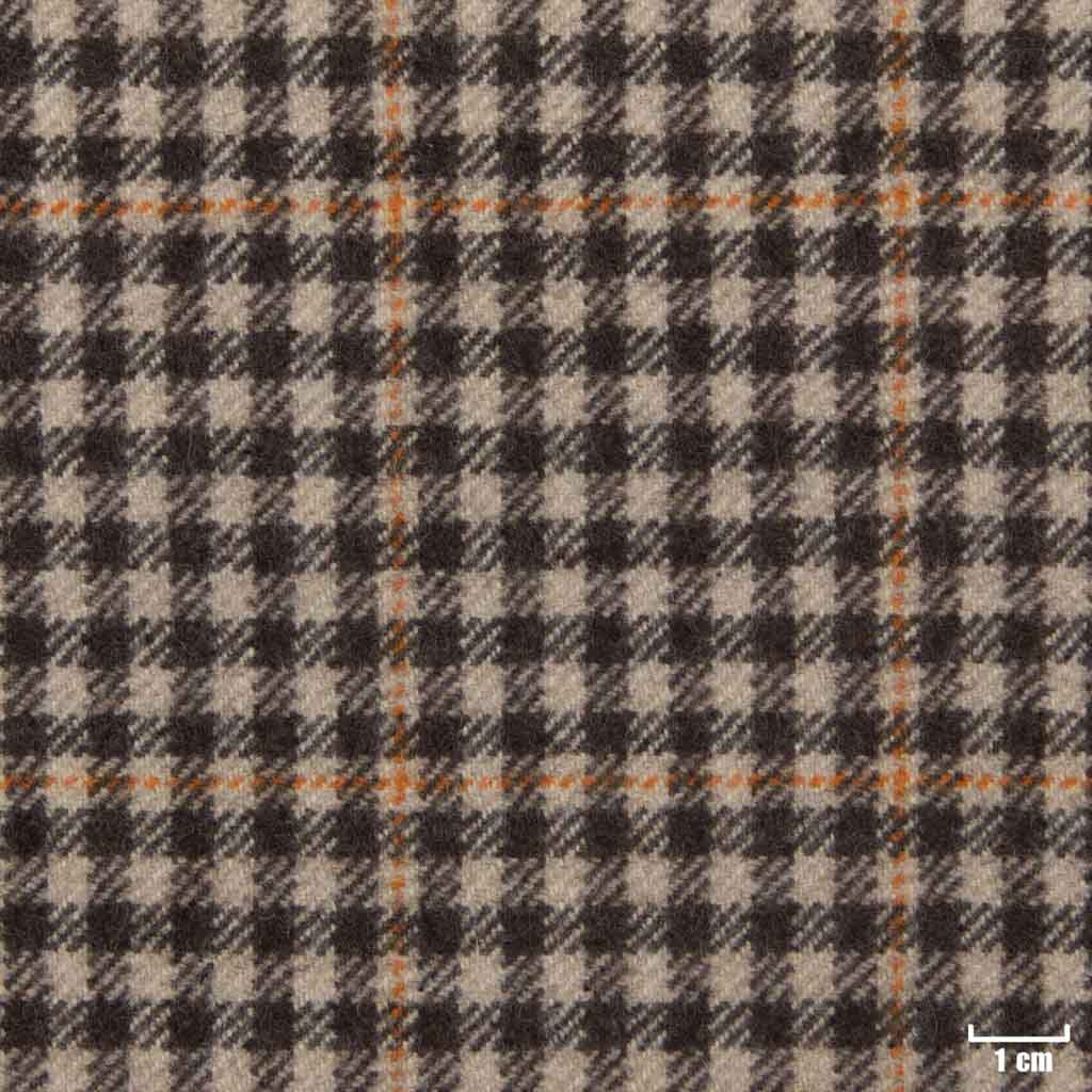 BROWN, ORANGE CHECKS