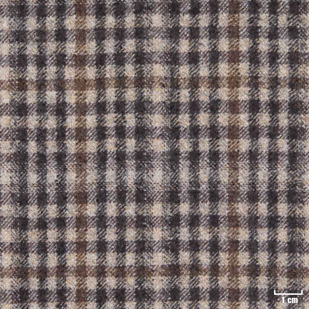 TAN, MIXED BROWN CHECKS