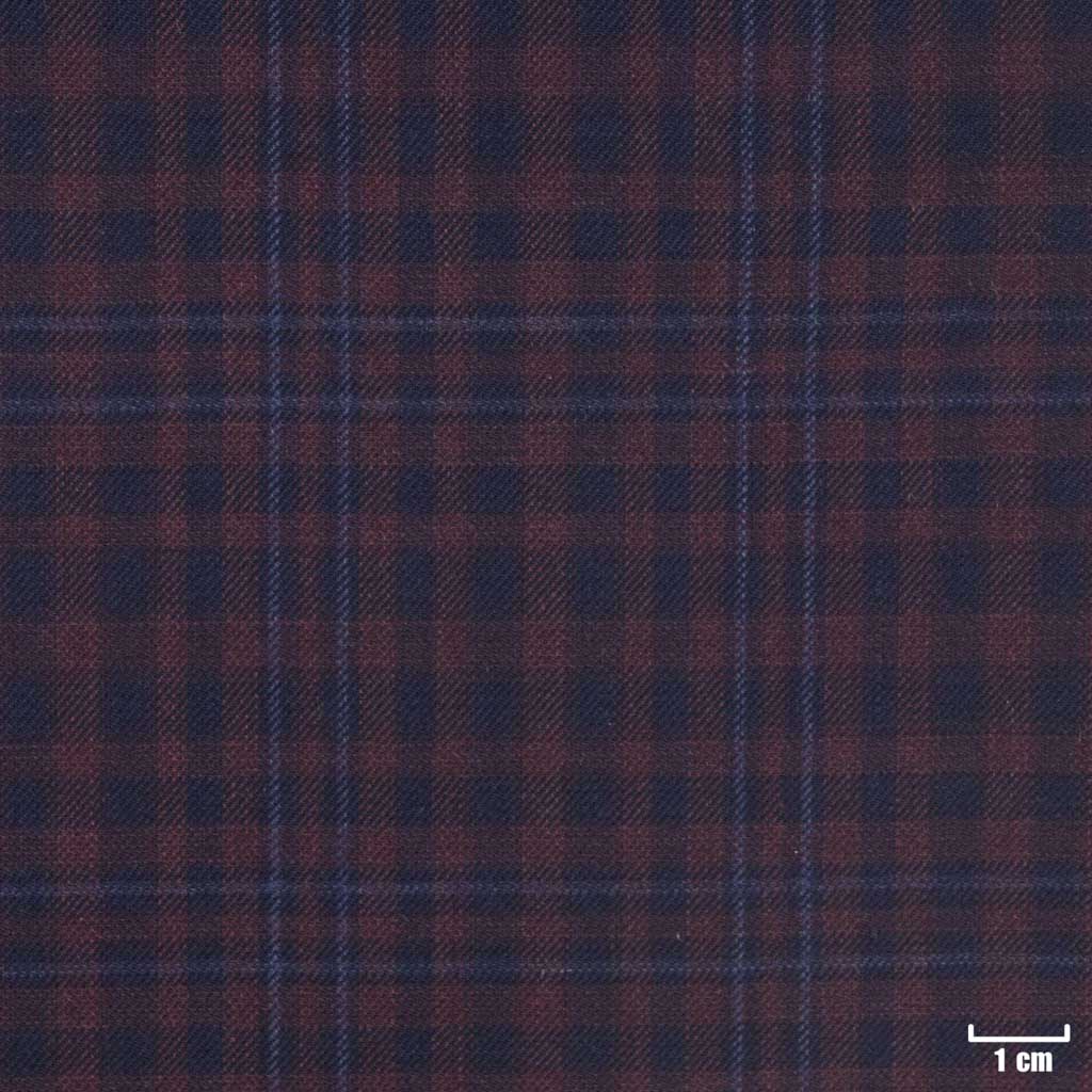 BURGUNDY, MIXED BLUE/WHITE CHECKS