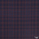 BURGUNDY, MIXED BLUE/WHITE CHECKS