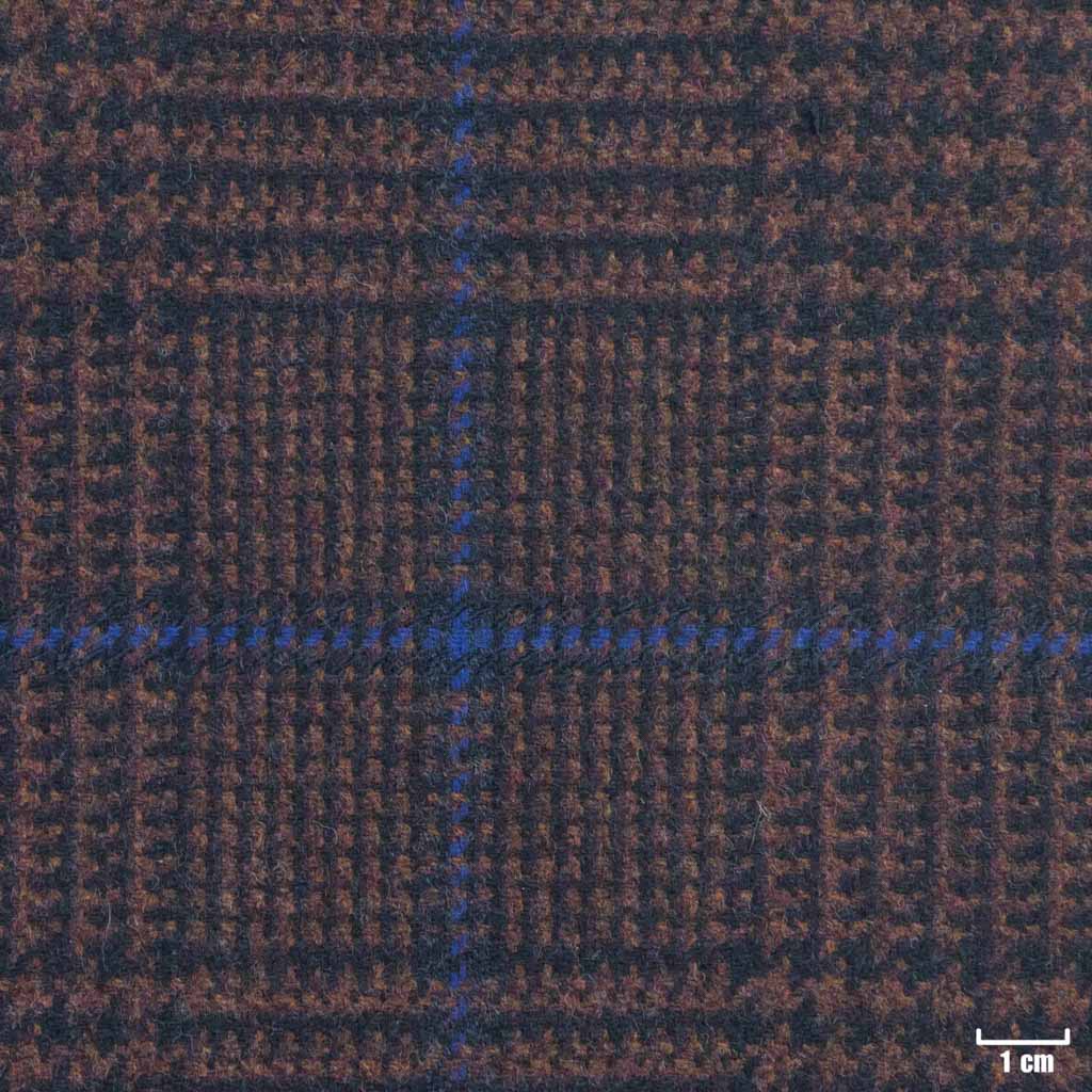 BROWN, BLUE CHECKS
