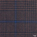 BROWN, BLUE CHECKS
