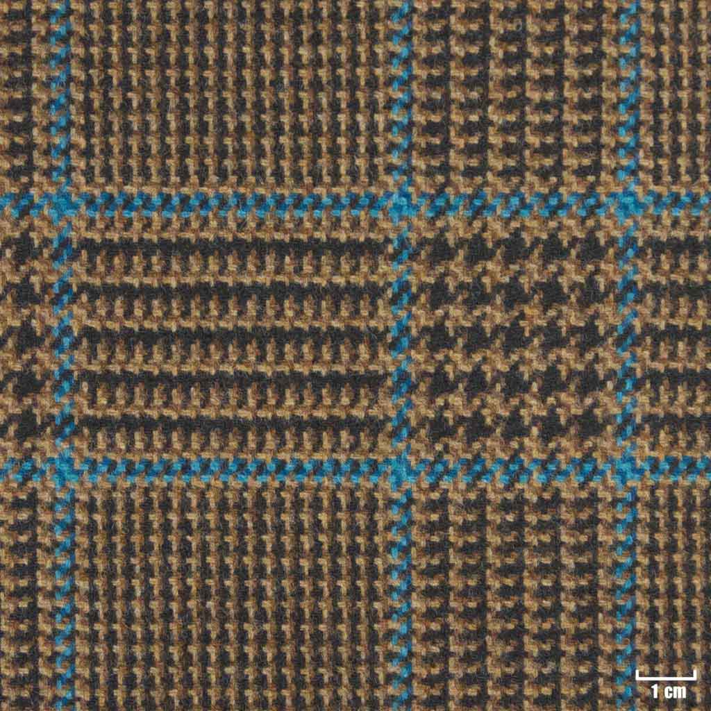 BROWN, BLUE CHECKS