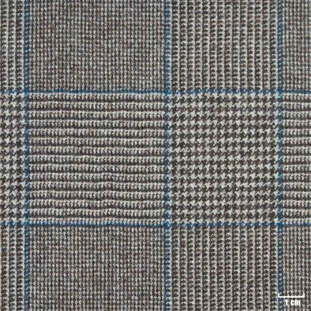 LIGHT BROWN, BLUE CHECKS