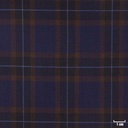 DARK BLUE, BROWN CHECKS