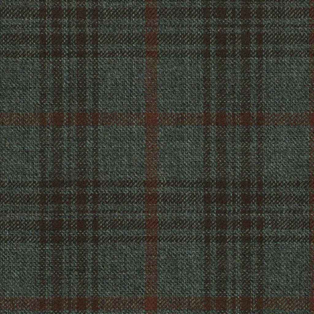 GREEN, BROWN CHECKS